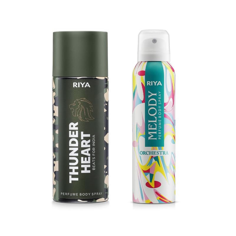 RIYA THUNDERHEART& MELODY ORCHESTRA BODY SPRAY DEODRANT COMBO PACK